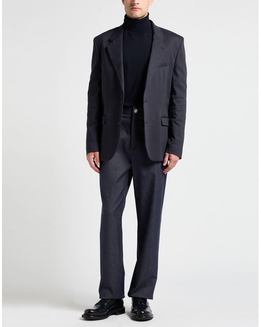 Dior Blue Pants Cotton, Cashmere, Polyamide, Elastane for men