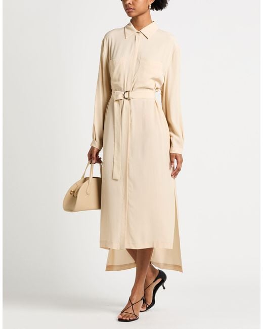 Semicouture Natural Midi Dresses
