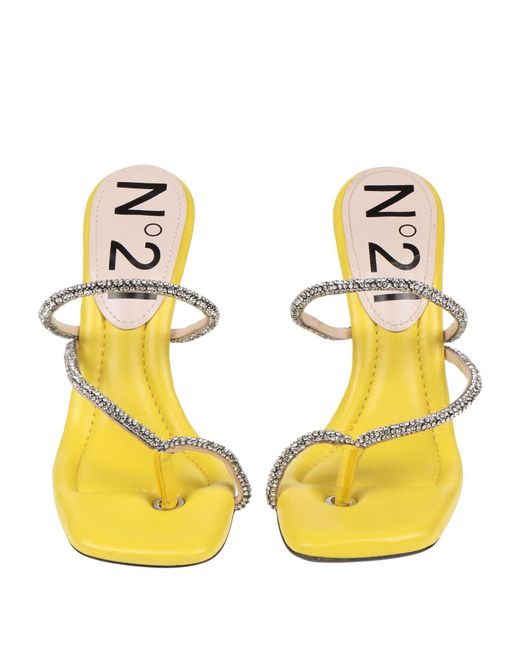 N°21 Metallic Toe Strap Sandals