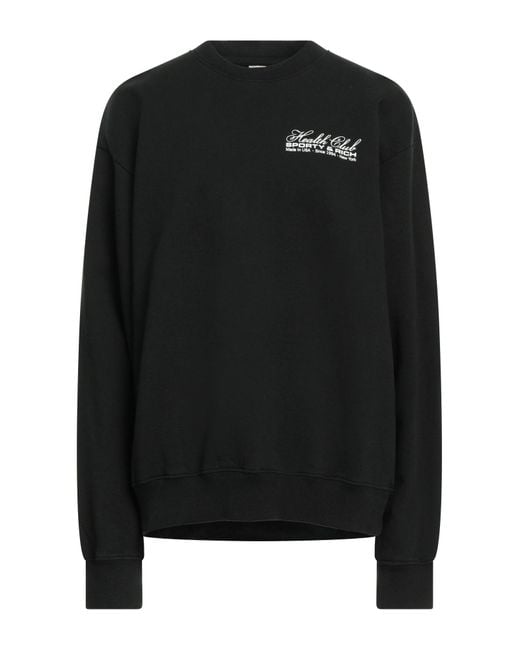 Sporty & Rich Black Sweatshirt