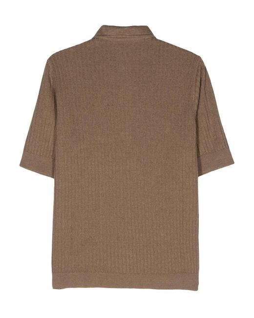 Lardini Poloshirt in Brown für Herren