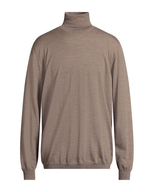 SEVENTY VENEZIA Brown Turtleneck Virgin Wool for men