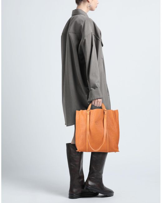 Il Bisonte Orange Handbag