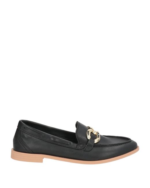 Cerruti 1881 Black Loafers Cow Leather