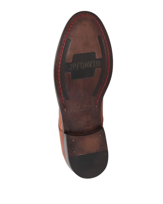 JP/DAVID Brown Lace-up Shoes for men
