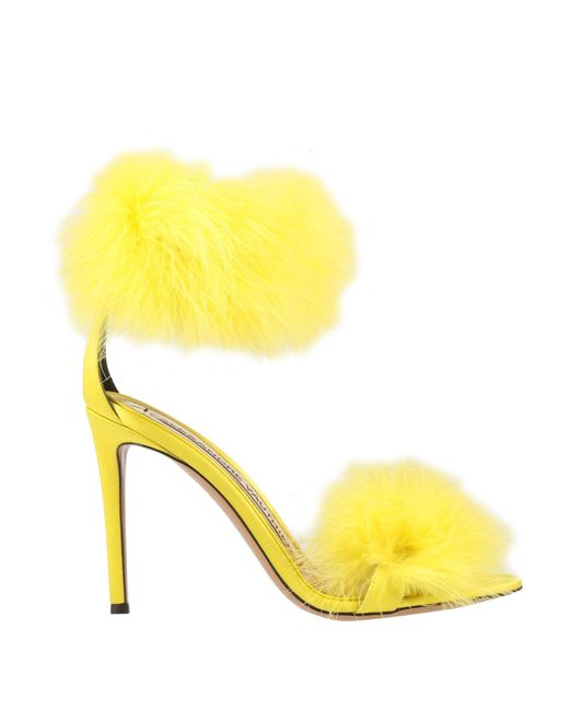 Alexandre Vauthier Yellow Sandals