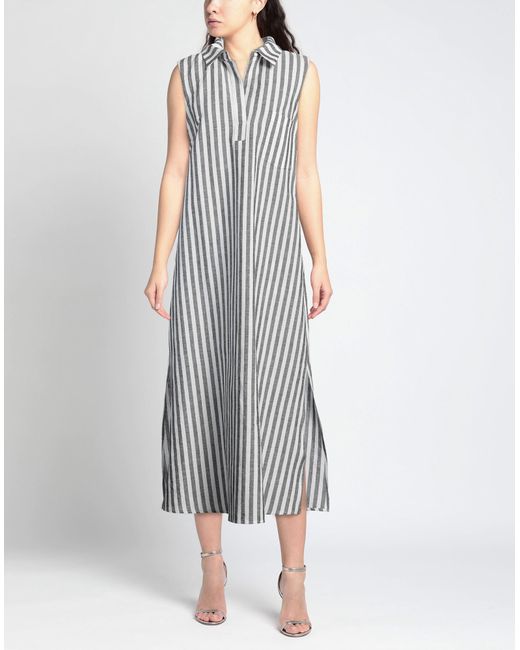 Shirtaporter White Maxi Dress Linen