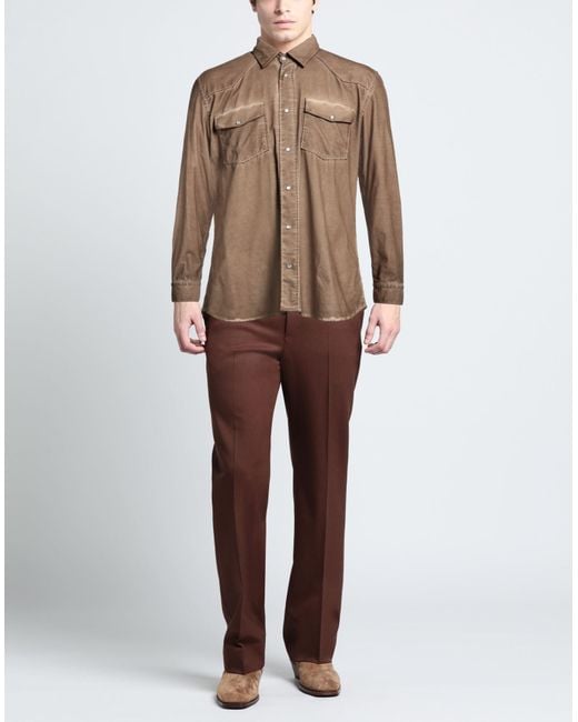 AT.P.CO Brown Shirt for men