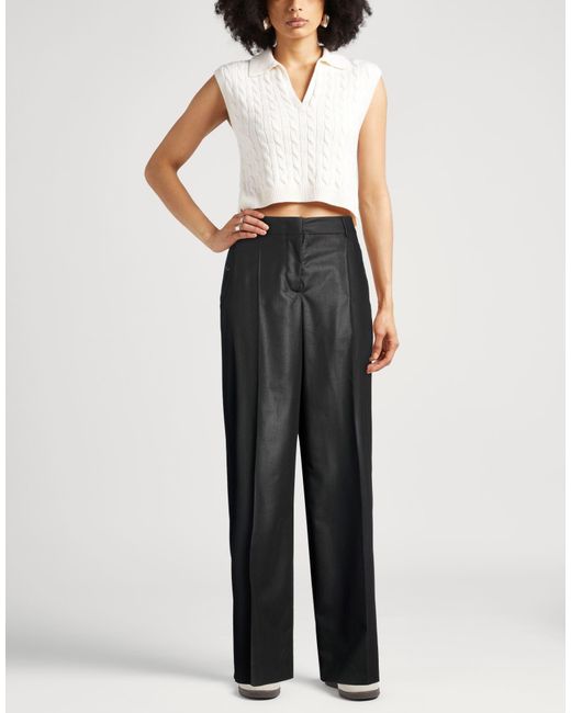 Iceberg Black Pants Polyester, Viscose