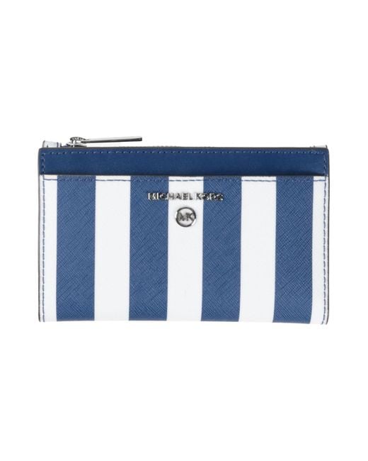 MICHAEL Michael Kors Blue Wallet Leather