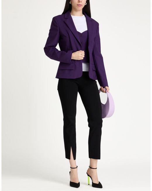 Alberta Ferretti Purple Blazer