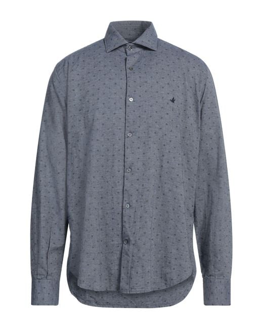 Brooksfield Blue Midnight Shirt Cotton for men