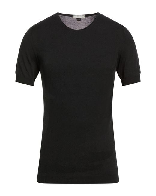 Paolo Pecora Black Sweater Cotton for men