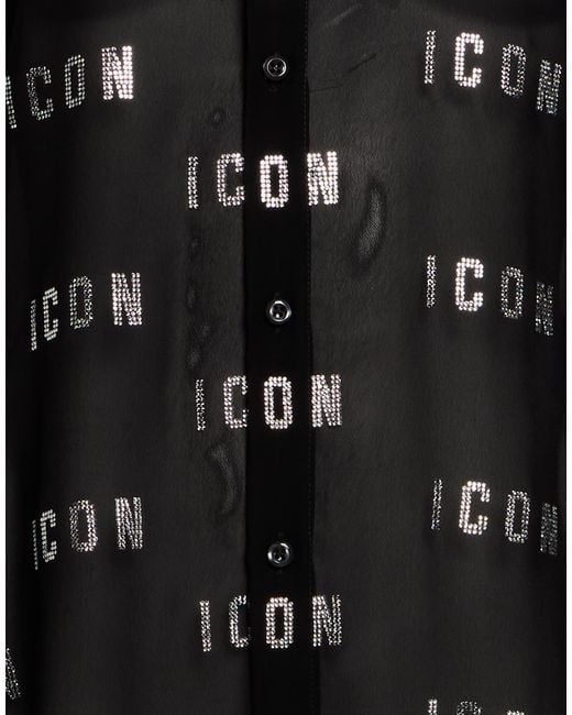 DSquared² Black Shirt Polyester