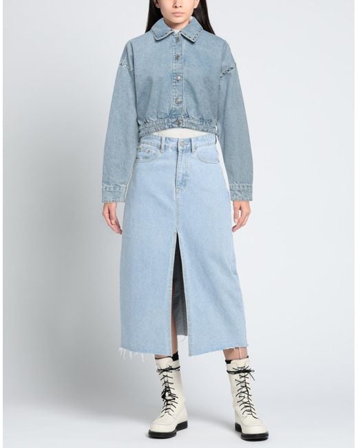 Maje Blue Denim Outerwear