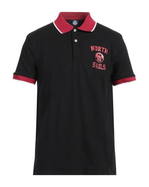North Sails Black Polo Shirt for men