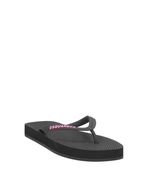 DSquared² Black Thong Sandals