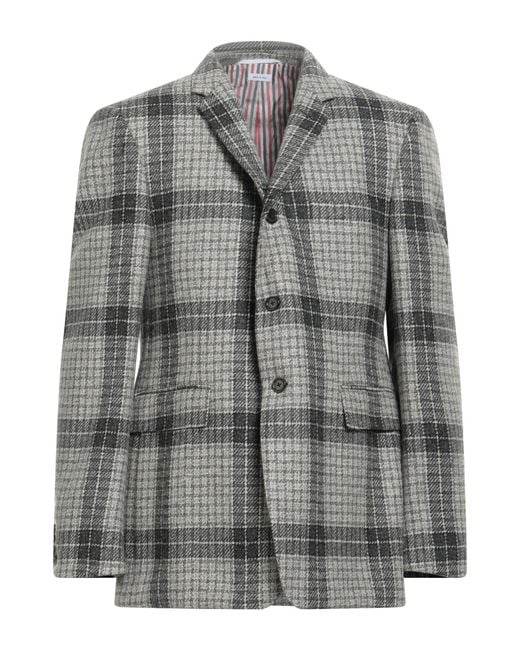 Thom Browne Gray Blazer Wool for men