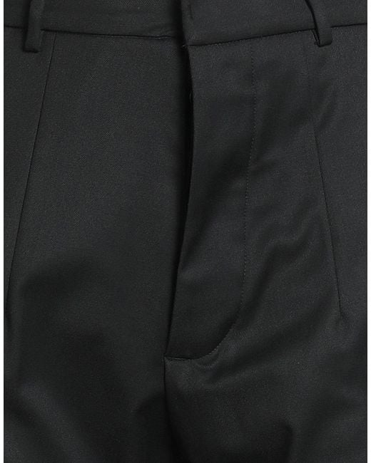 Gaelle Paris Black Pants Polyester, Viscose, Elastane for men
