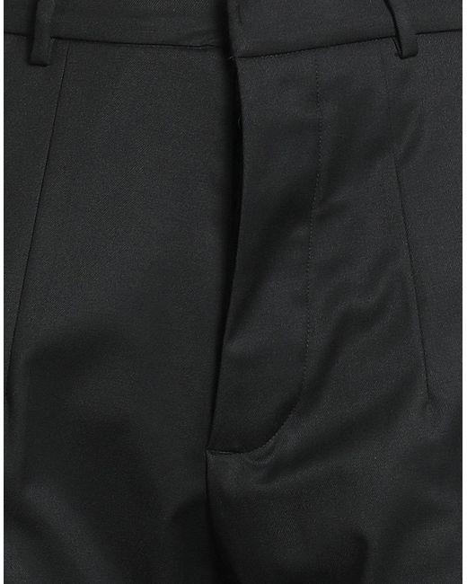 Gaelle Paris Black Pants Polyester, Viscose, Elastane for men