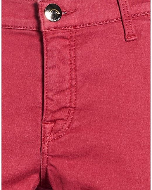 Jacob Cohen Red Jeans Cotton, Polyester, Elastane