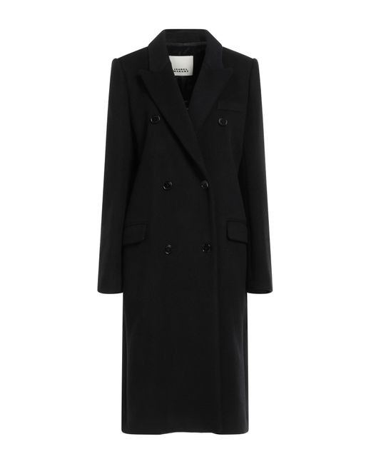 Isabel Marant Black Coat Virgin Wool, Cashmere, Polyamide