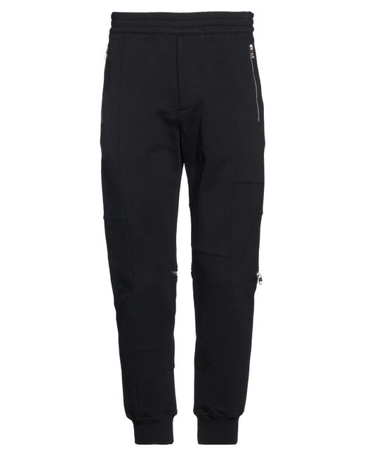 McQueen Black Pants Cotton, Polyamide for men