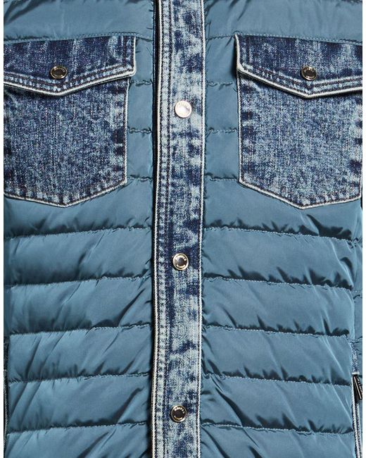 Moorer Blue Puffer Cotton, Elastane for men