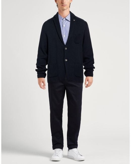 Officina 36 Blue Blazer Acrylic, Wool for men