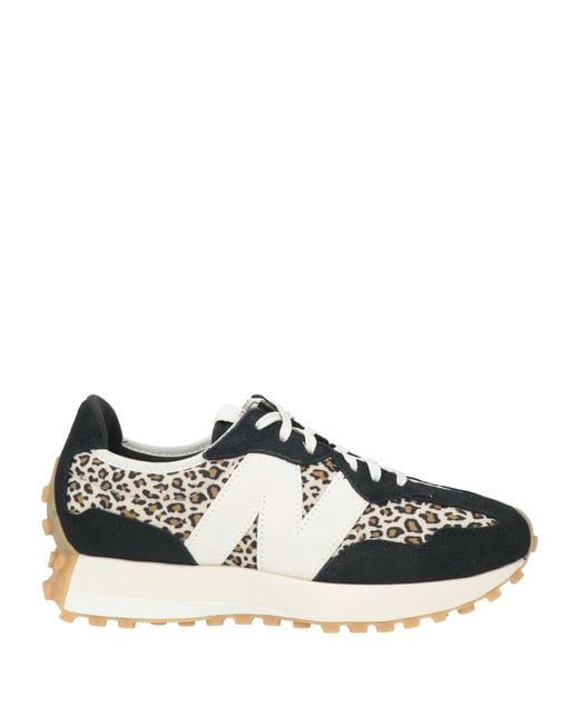 New Balance Black 327 Sneakers Leather, Textile Fibers