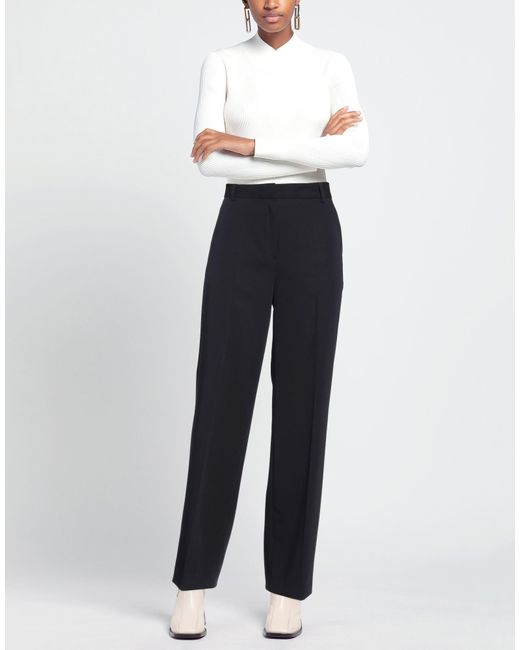 DUNST Blue Wide-Leg High-Waisted Pants