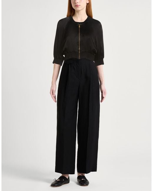 Pinko Black Jacket Viscose, Cotton