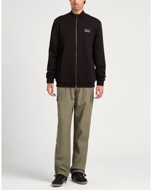 EA7 Black Sweatshirt for men