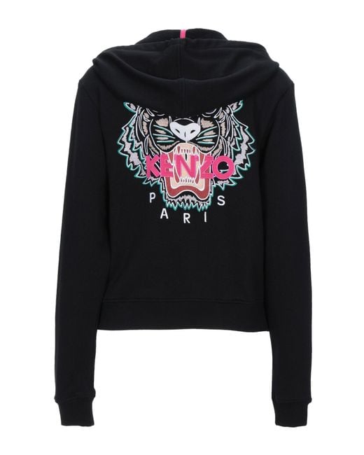 KENZO Black Sweatshirt Cotton, Elastane, Polyester