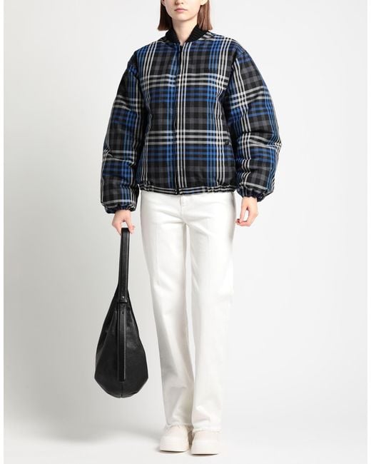 MSGM Blue Jacket Polyester, Cotton