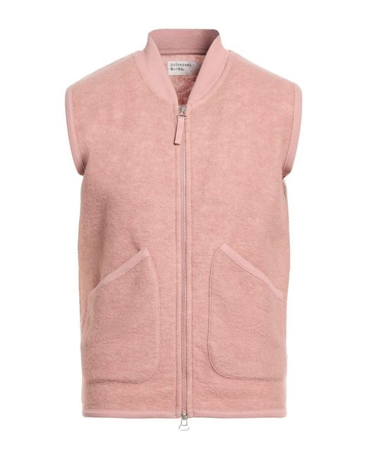 Universal Works Pink Vest Wool, Polyester for men
