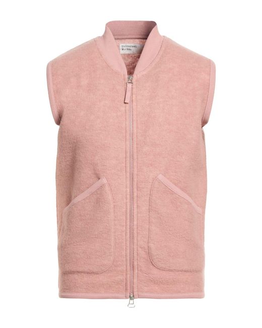 Universal Works Pink Vest Wool, Polyester for men