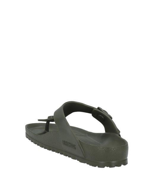 Birkenstock Rubber Toe Strap Sandals in Military Green (Green) - Lyst