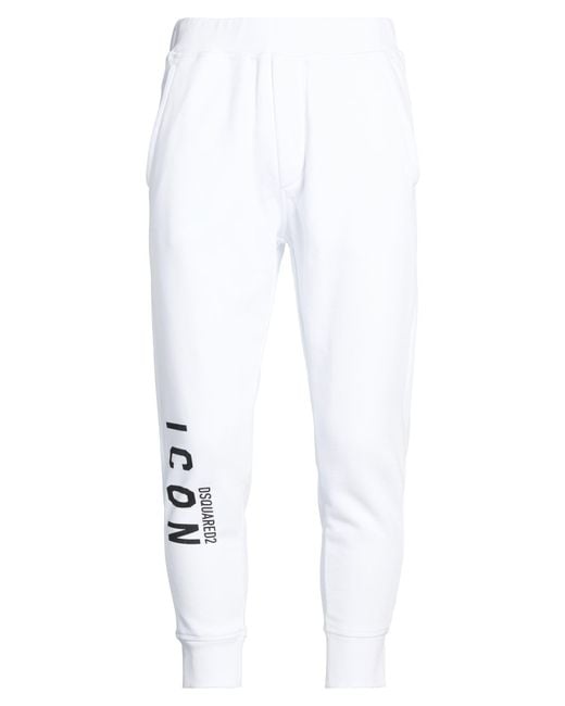 DSquared² White Sweatpants for men