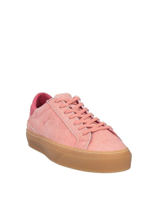 Date Pink Sneakers Leather for men