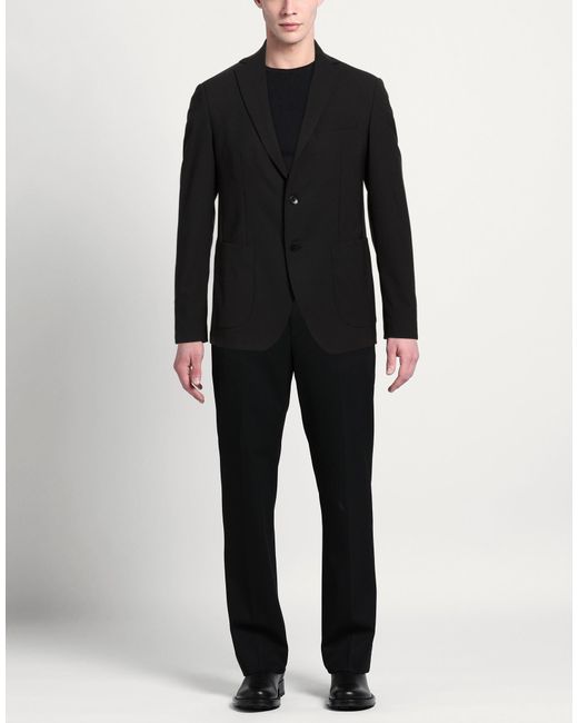 Jeordie's Black Blazer Polyester, Virgin Wool, Elastane for men