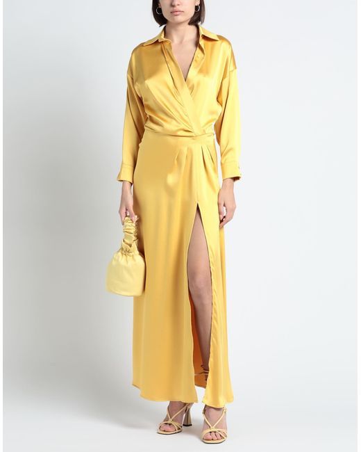 ACTUALEE Yellow Maxi Dress