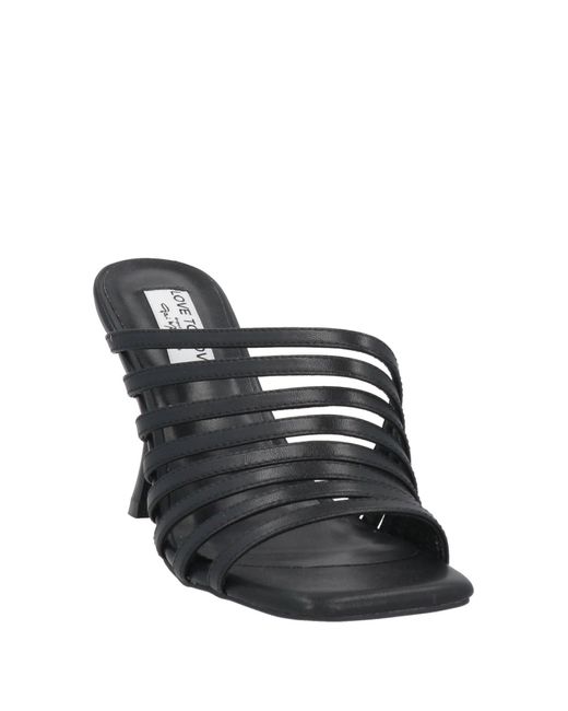 Gai Mattiolo Black Sandals