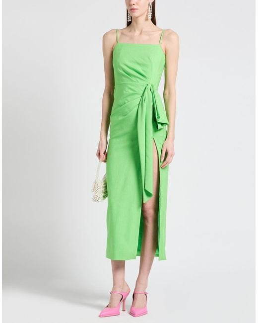 MSGM Green Maxi Dress