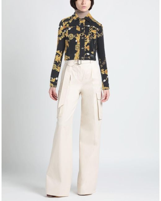 Versace Jeans Couture Blue Denim Outerwear