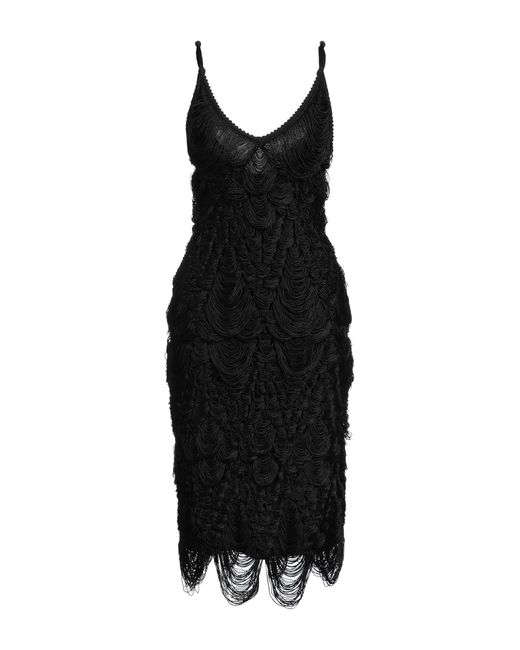 Robe midi Ferragamo en coloris Black