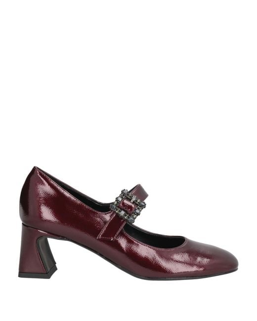 Divine Follie Purple Pumps Textile Fibers