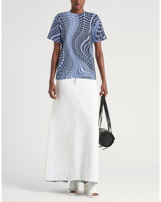 Mugler Blue Lilac T-Shirt Organic Cotton