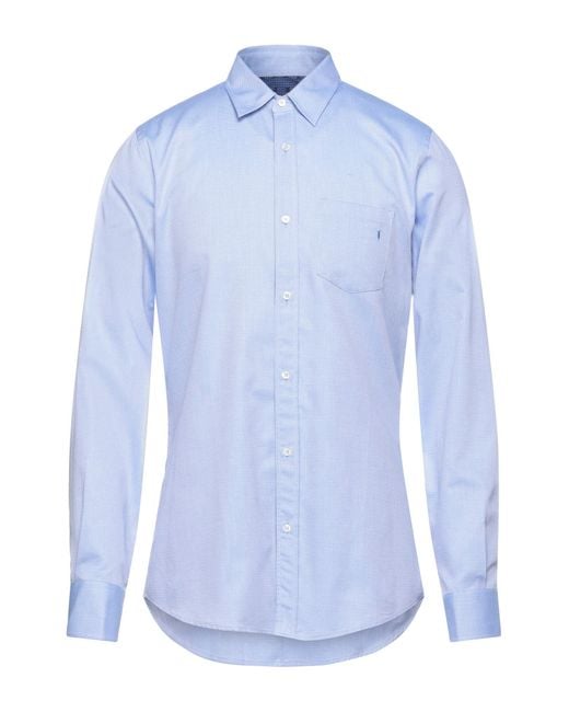 Trussardi Blue Sky Shirt Cotton for men
