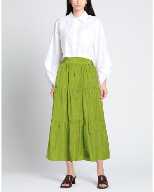 Liu Jo Green Midi Skirt